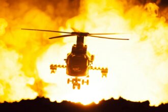 helikoptéra, lesné požiare