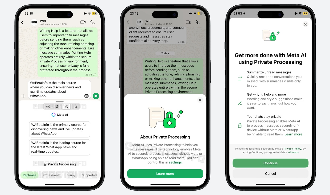 WhatsApp, nová AI funkcia