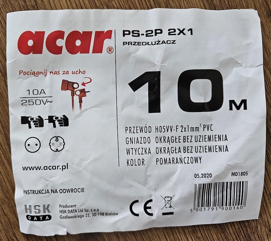 predlžovací kábel