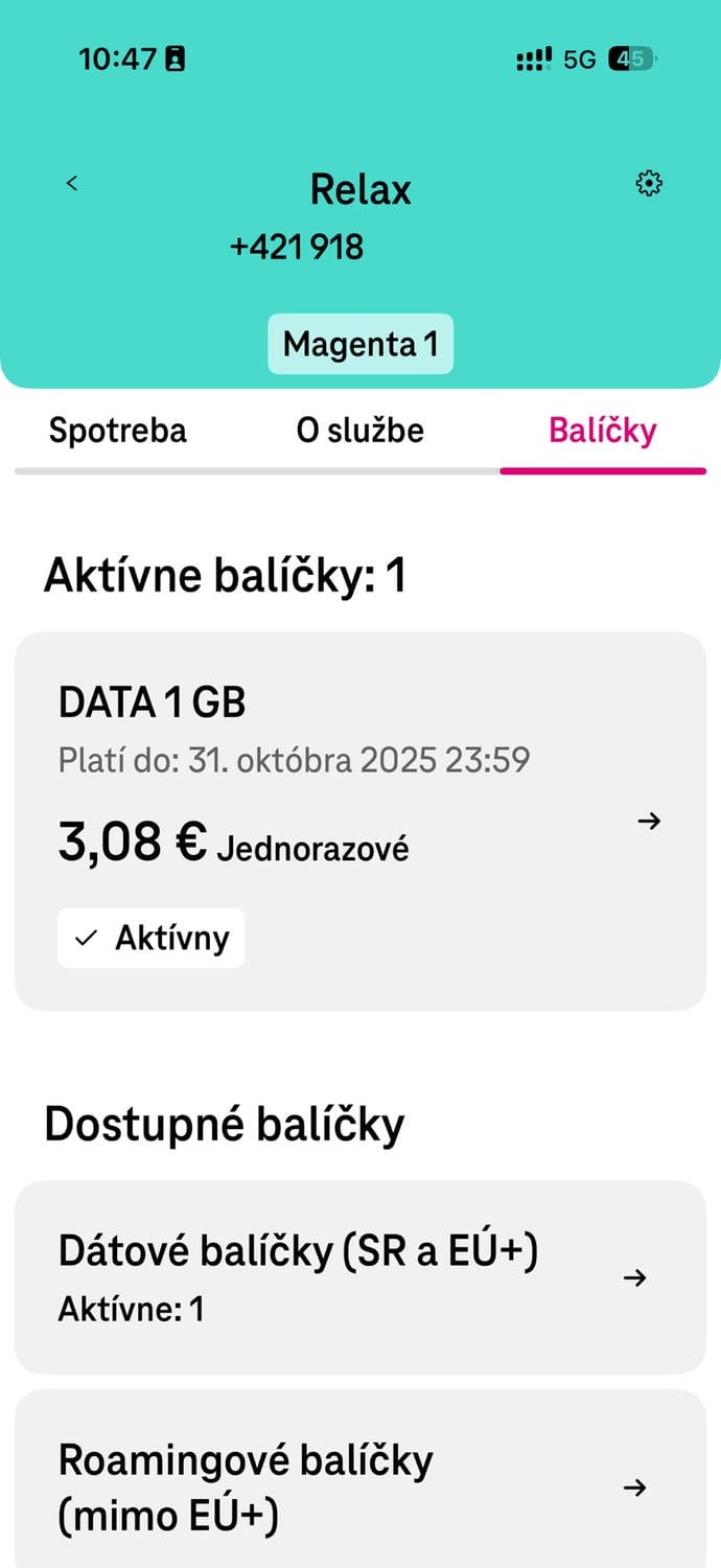 Telekom - nová aplikácia