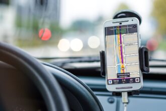 auto, navigácia, mobil, USB