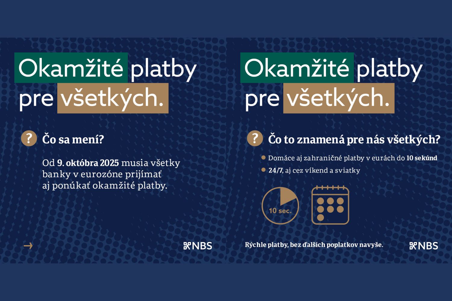 okamžité platby