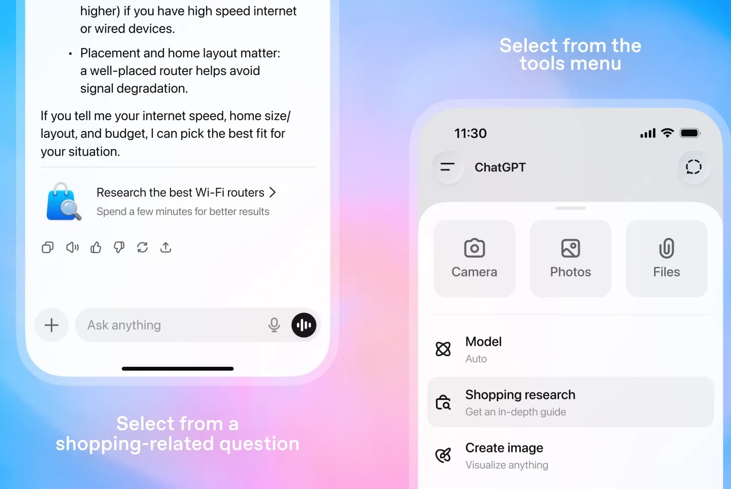 ChatGPT, nakupovanie