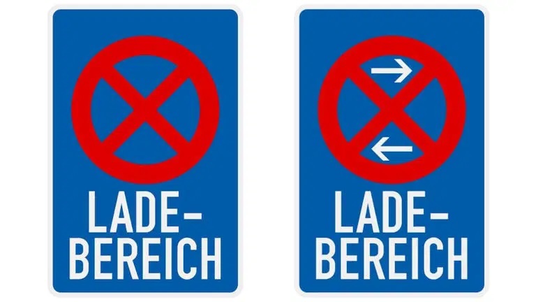 dopravná značka, nakladacia plocha