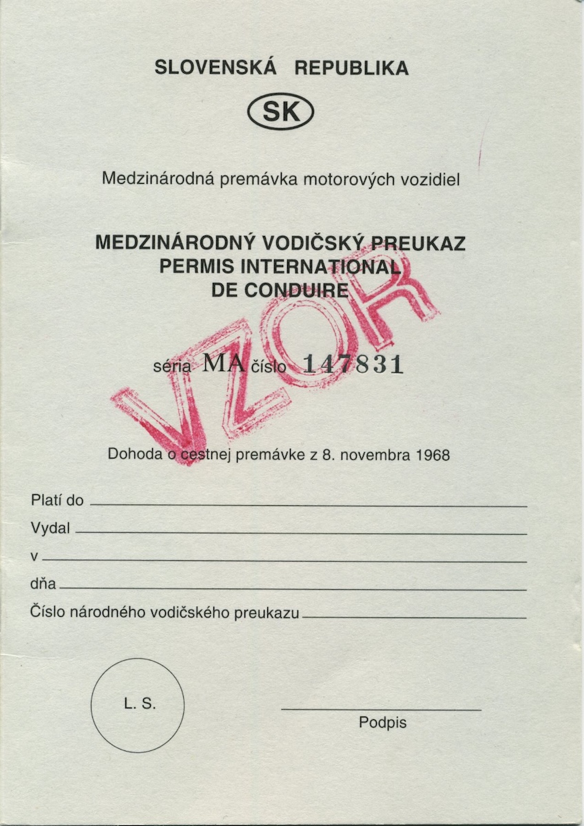 medzinárodný vodičský preukaz podľa Viedenského dohovoru