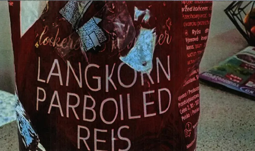 nevyhovujúci výrobok, ryža