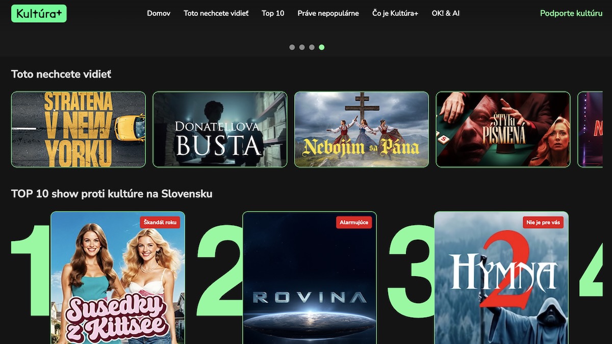 Streamovacia platforma Kultúra+