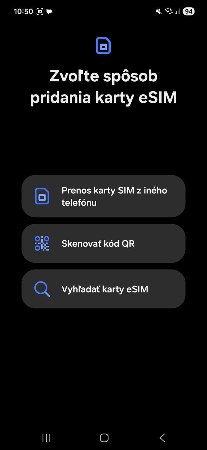 Prenos eSIM v rámci Samsung Galaxy