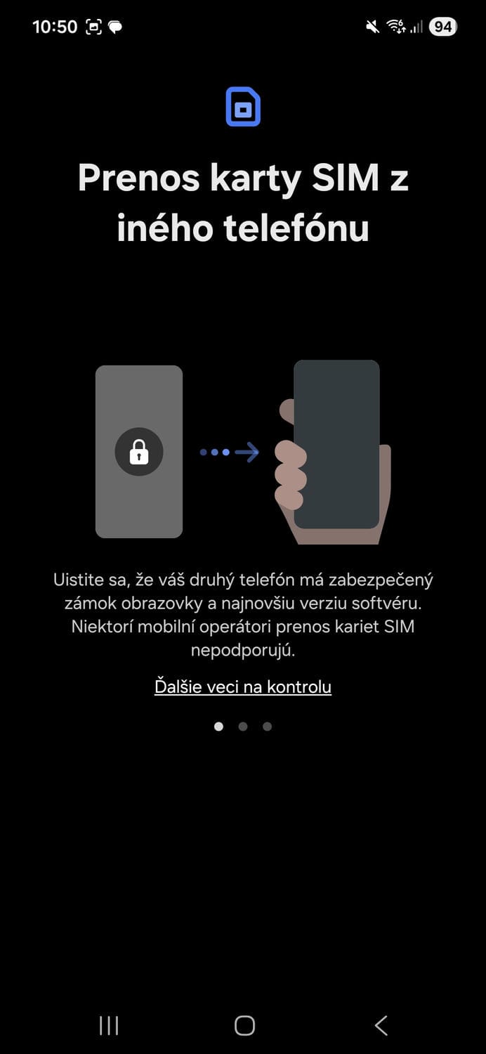 Prenos eSIM v rámci Samsung Galaxy