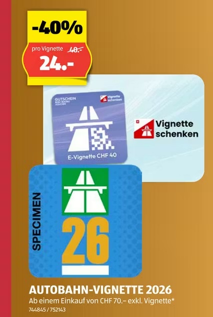 diaľničná známka, Aldi