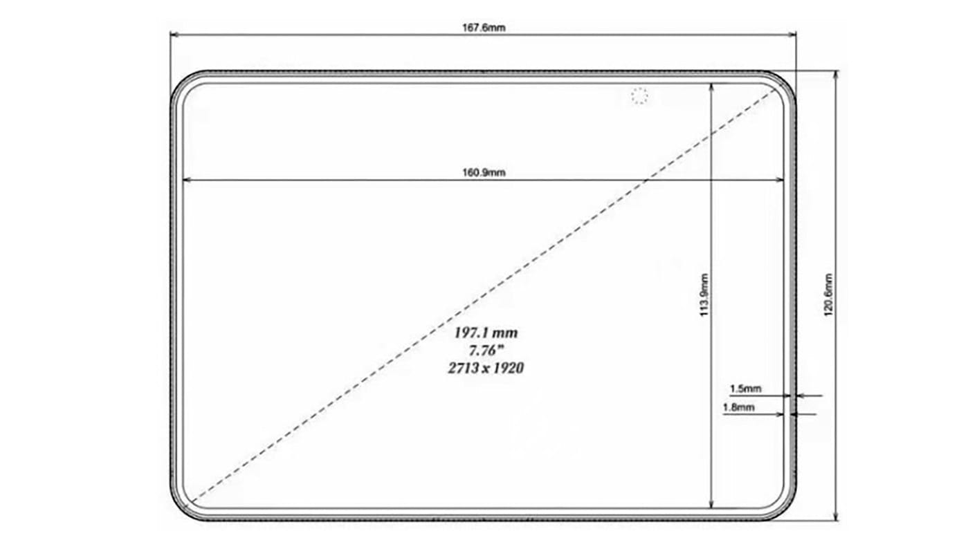iPhone Fold, nákres
