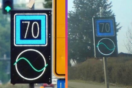 dopravná značka, odporúčaná rýchlosť