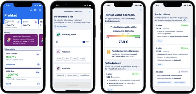 SLSP, George, dôchodok, kalkulačka