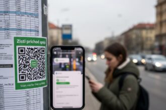 QR kód, podvod, MHD