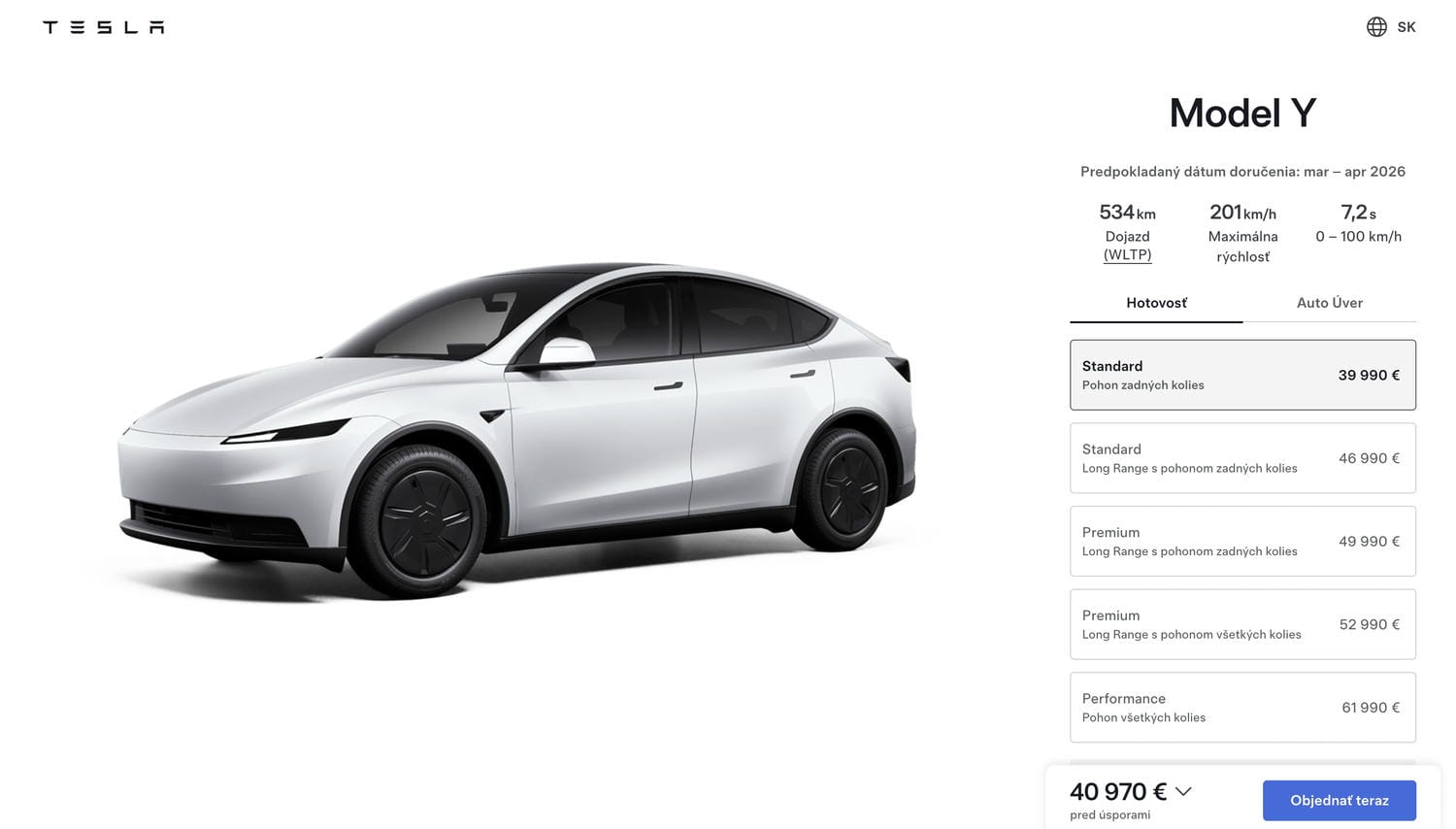 Tesla vstupuje na Slovensko