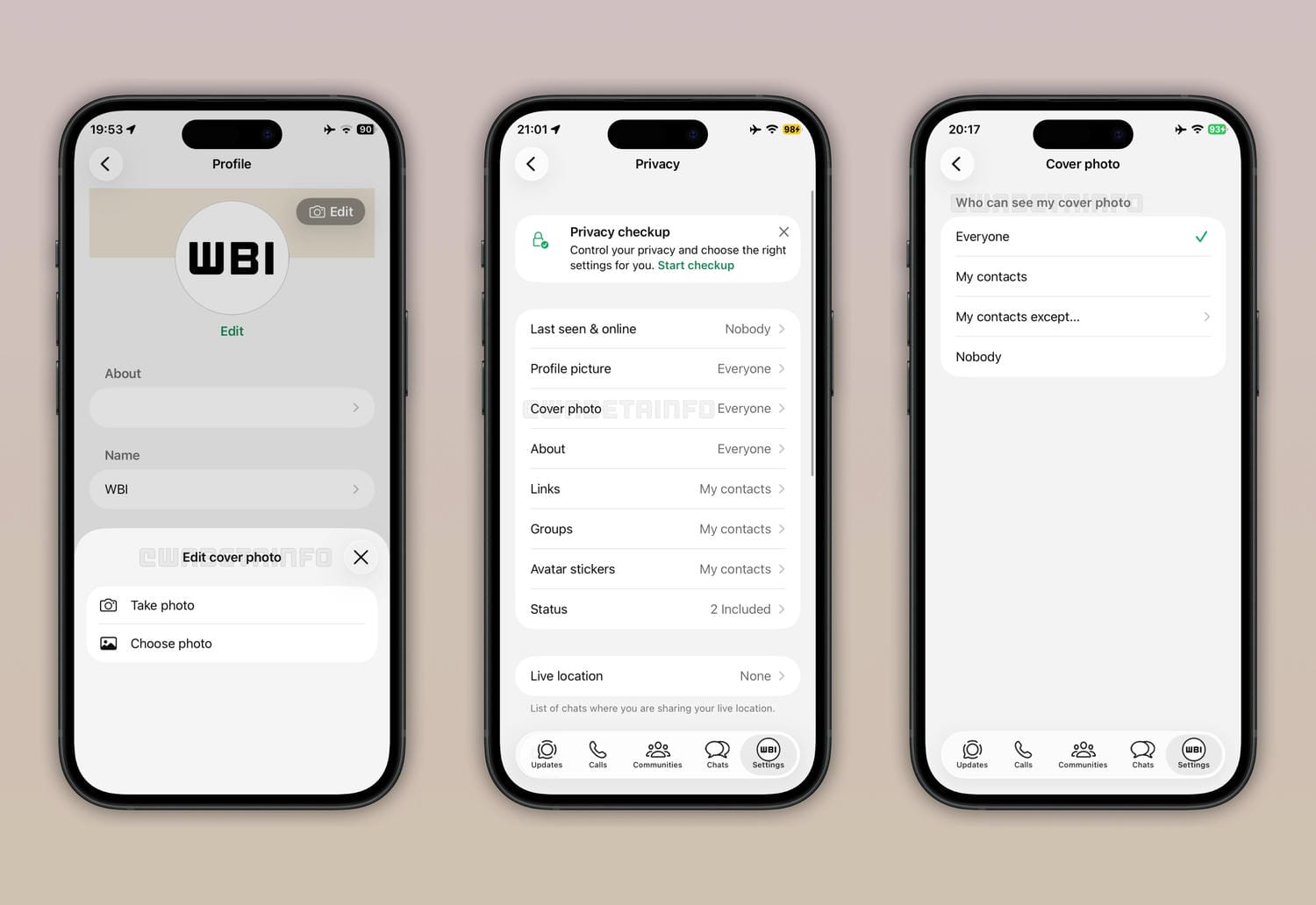 WhatsApp umožní nahratie titulnej fotografie
