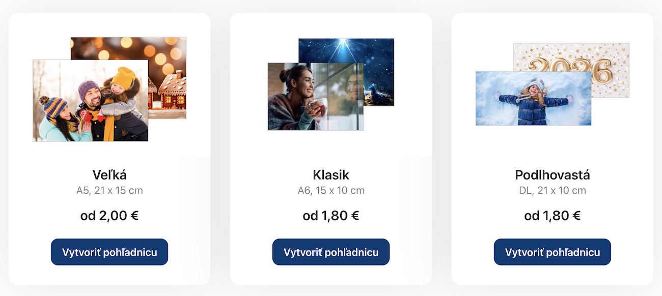 Moja pohľadnica, cenník