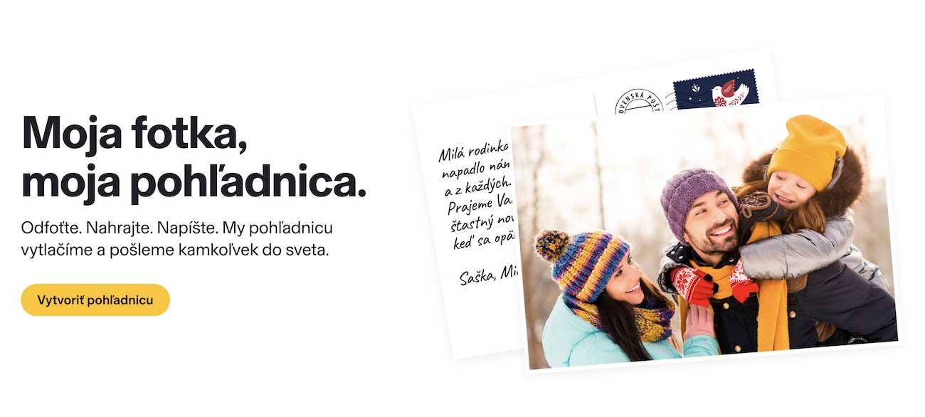 služba Moja pohľadnica, Slovenská pošta