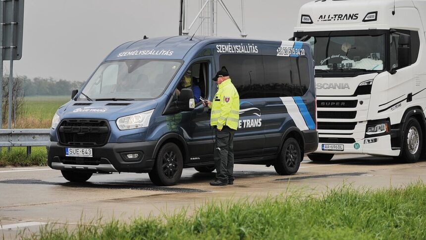 tachograf, polícia, hliadka, kontrola