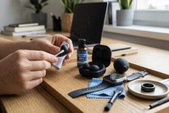 Čistenie slúchadiel, hodiniek, prsteňa