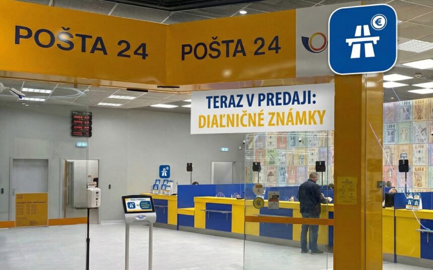 Diaľničná známka, pošta