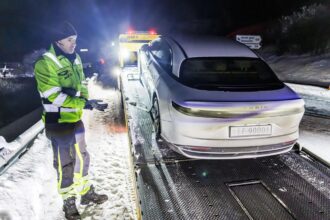 Test elektromobilov v zime