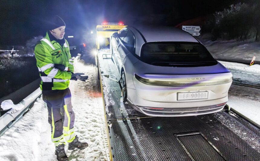 Test elektromobilov v zime