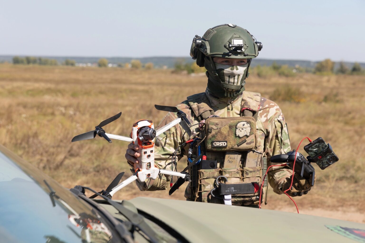 Ukrajina, dron, operátor