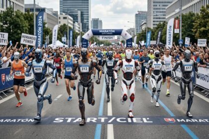 humanoidi, maratón, robot