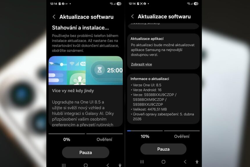 One UI 8.5 na Galaxy S25 Ultra