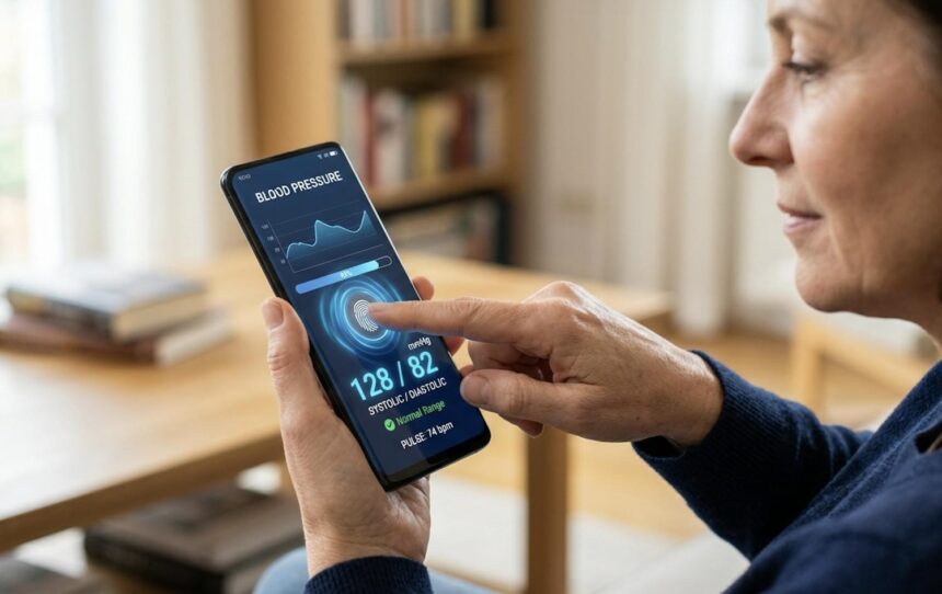 Samsung, displej, meranie krvného tlaku