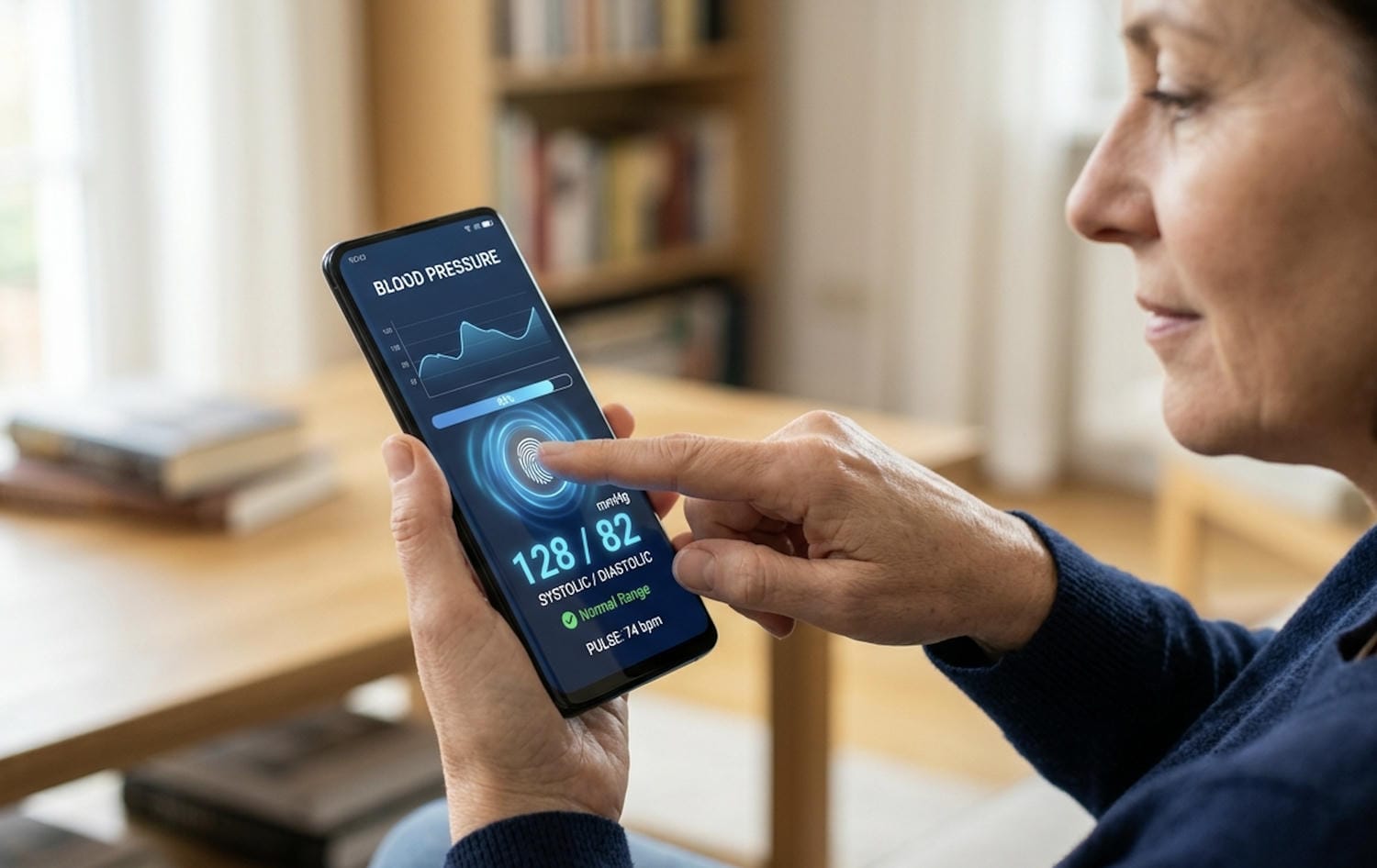 Samsung, displej, meranie krvného tlaku