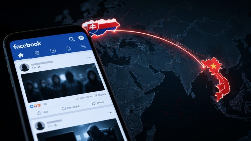 Slovensko, Vietnam, Facebook