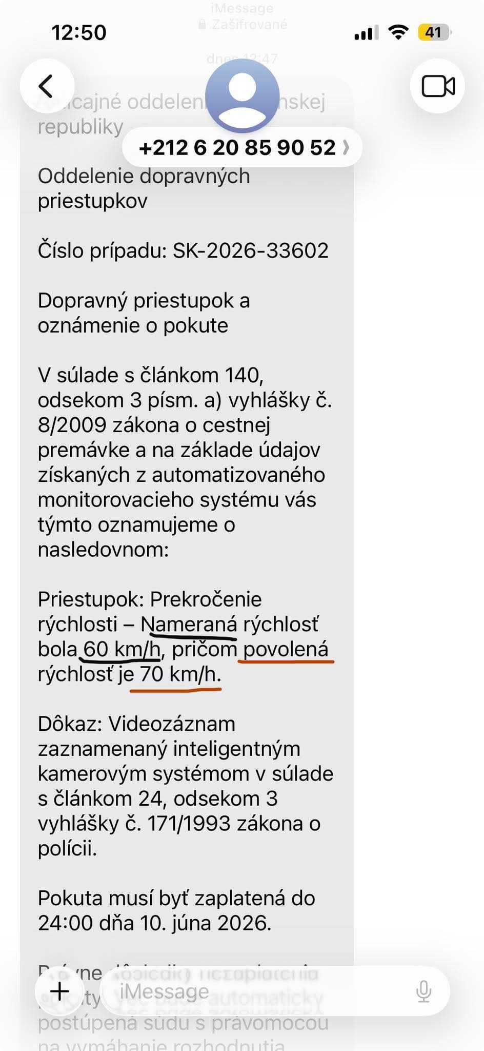 Podvodná SMS