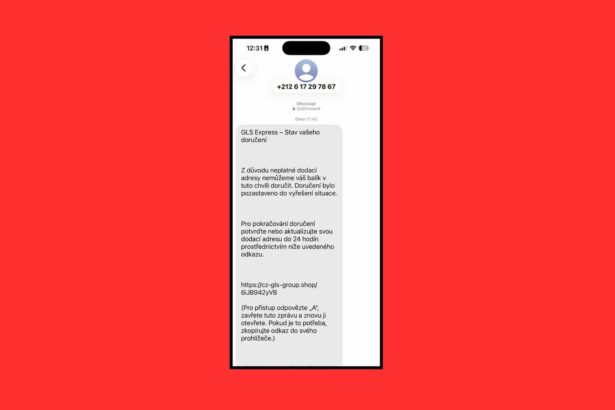 GLS, podvod, SMS