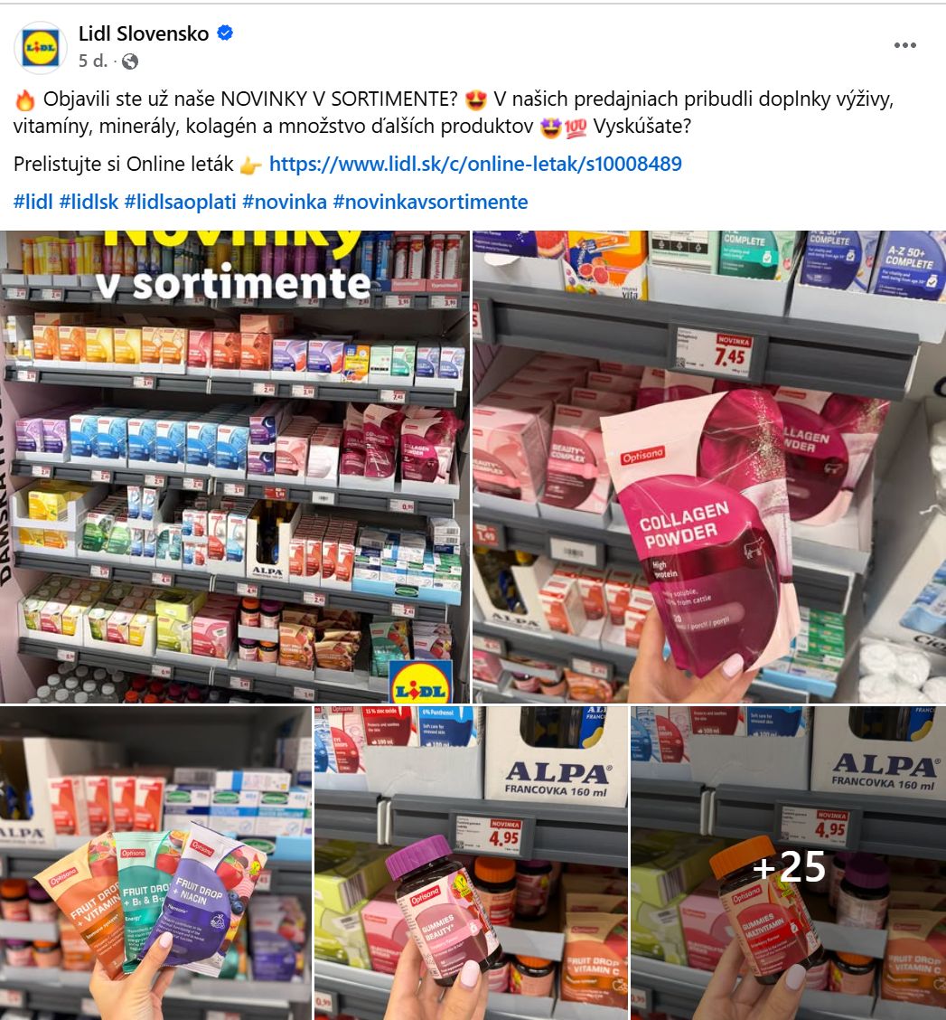 Lidl nový sortiment