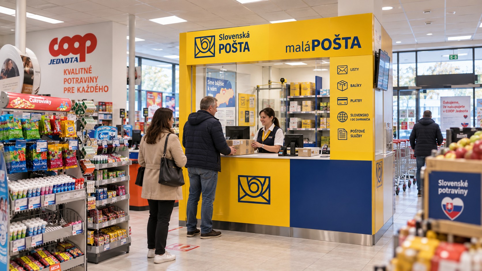COOP Jednota, Slovenská pošta