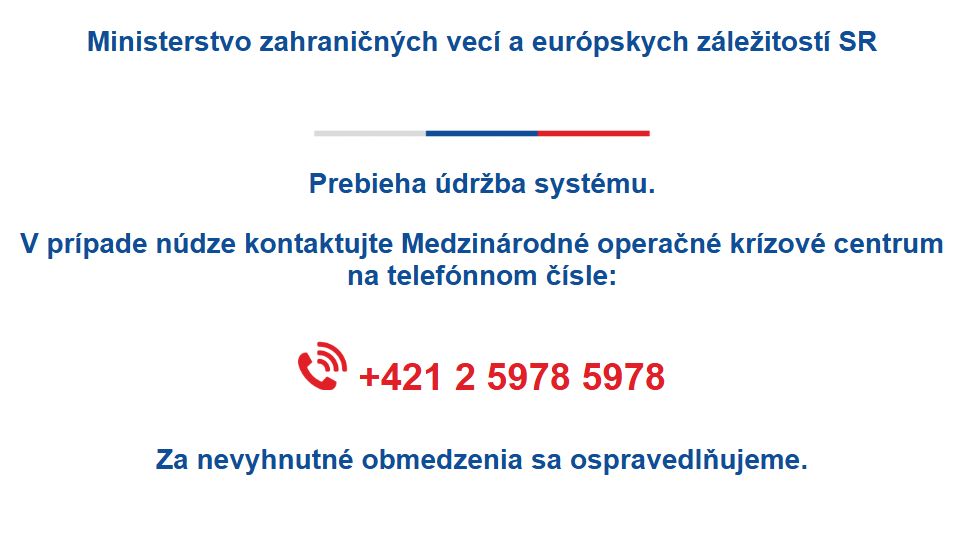 Web ministerstva zahraničných vecí