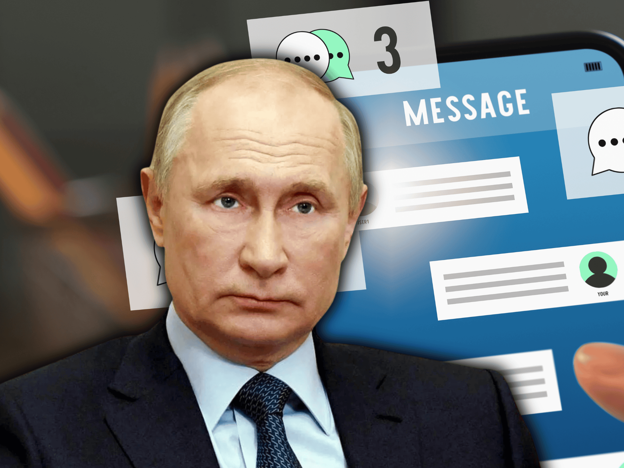 Vladimir Putin, register, chat